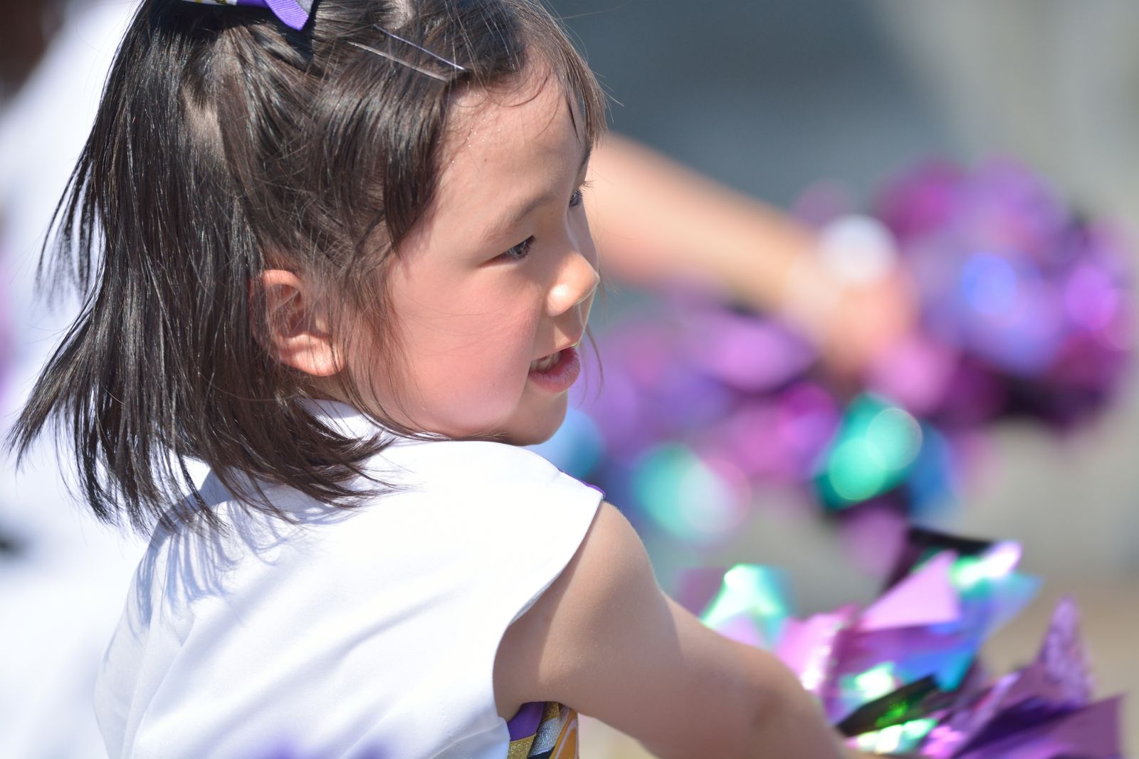 戸田市の地域イベントでステージ発表を行うSUNNY Jr. Cheerleaders（サニージュニアチアリーダーズ）の幼児・小学生チアダンスチーム